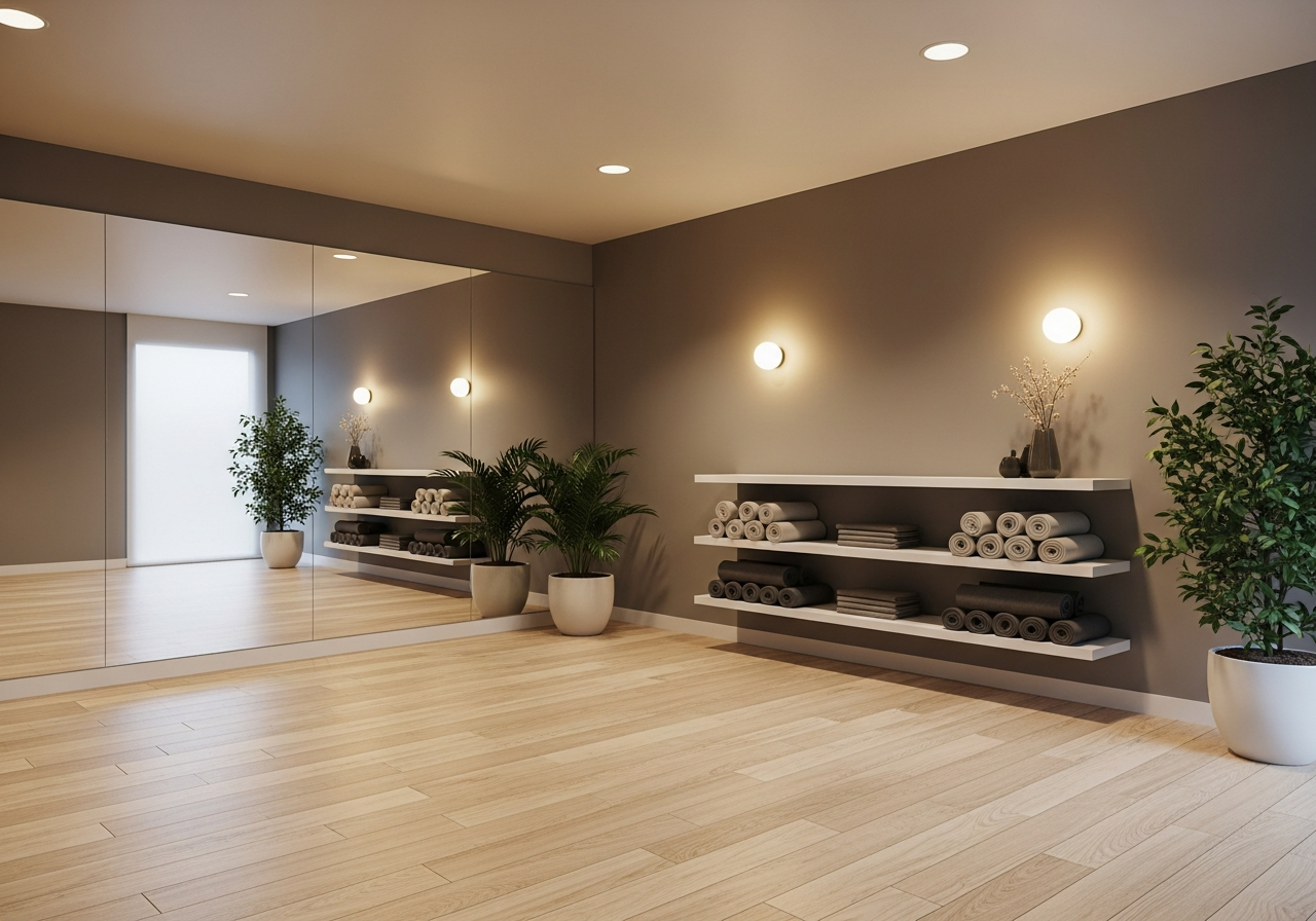 Атмосфера студии йоги Soul Balance